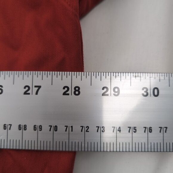 Vintage Ralph Lauren x Chaps Men's Red Long Sleeve Button Up Shirt Monogram, XXL - Picture 7 of 8